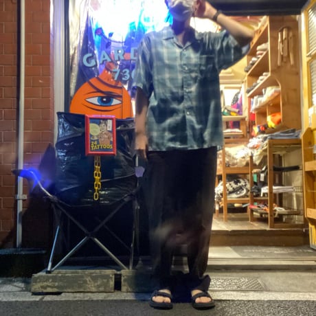 [USED] OPENカラー CHECK シャツ / SAX