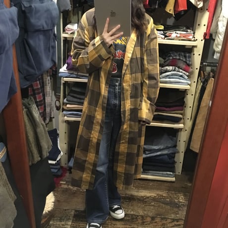[USED] 60's~70's BRENT チェックガウン