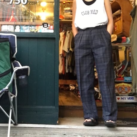 [USED] いいチェック柄のスラックス