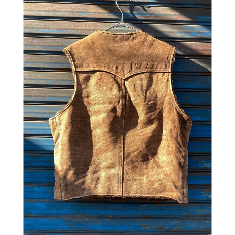 schott ランチャーベスト　ボアベスト USED] Schott RANCHER スエード×ボア ベスト | garden730