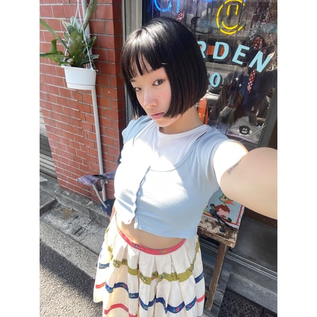 [USED] American apparel クロップドTee