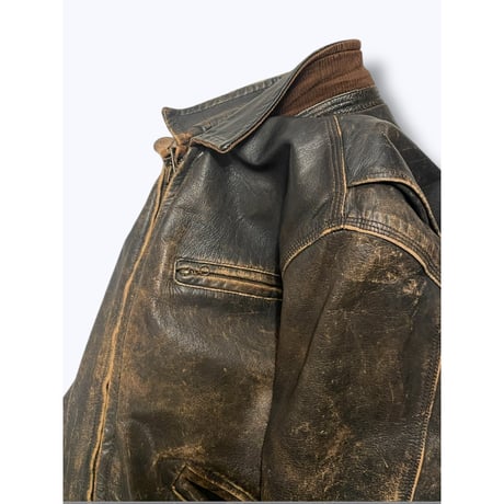 [USED] OLD "GUESS" Leather JKT