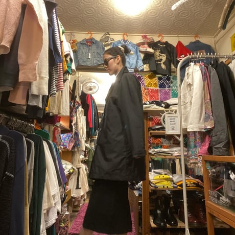 [USED]リブ SLIT BLACK スカート