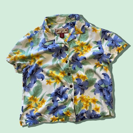 [USED]花柄レーヨン SHIRTS