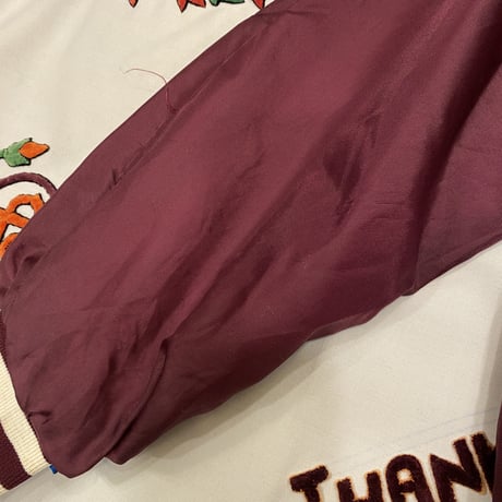 [USED] BURGUNDY NYLON スタジャン♡