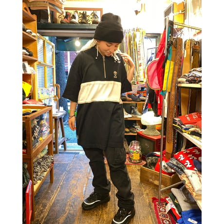 [USED] 90's BESCHWA👽 HALF ZIP sweat