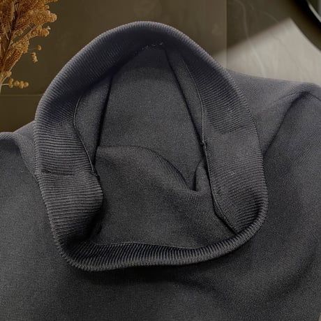 [USED]リブ SLIT BLACK スカート