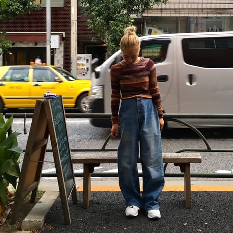 [USED] 秋色Short Knit Tops