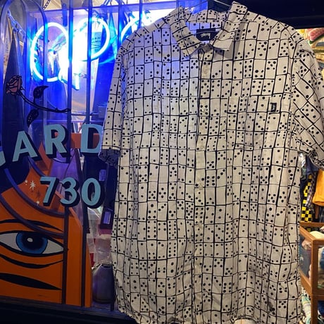 [USED] STUSSY ドミノ柄 SHIRTS