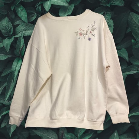 [USED] 手描き フラワー ペイント SWEAT