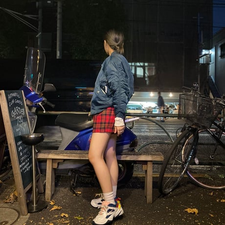 [USED] チェック柄ハイウェストPANTS♡