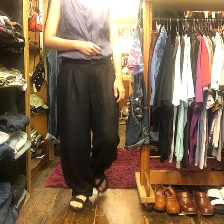 [USED] LINEN タックパンツ