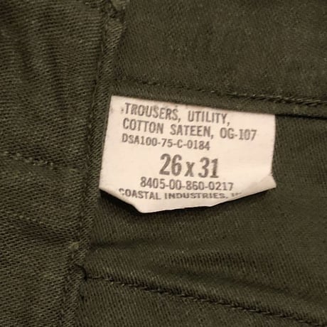 [DEADSTOCK]  70's US ARMY ユーティリティPANTS