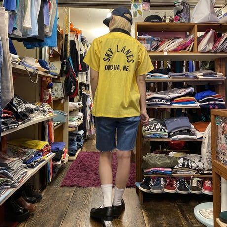 [USED] VINTAGE BOWLING SHIRT🎳 made in U.S.A.