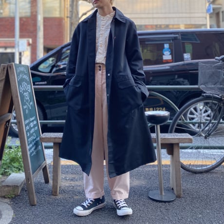 [USED] made in U.S.A.  BLACKステンカラーコート！