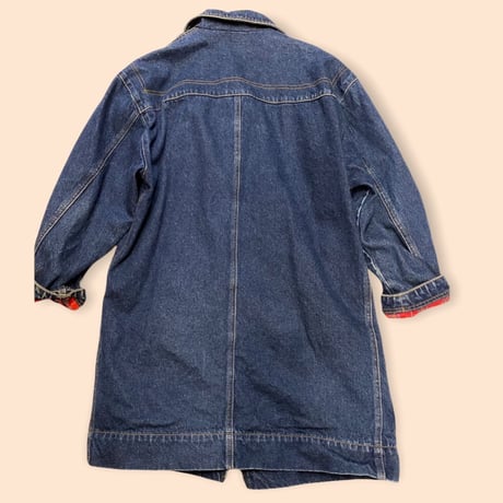 [USED] デニム地 BIGダッフルコート