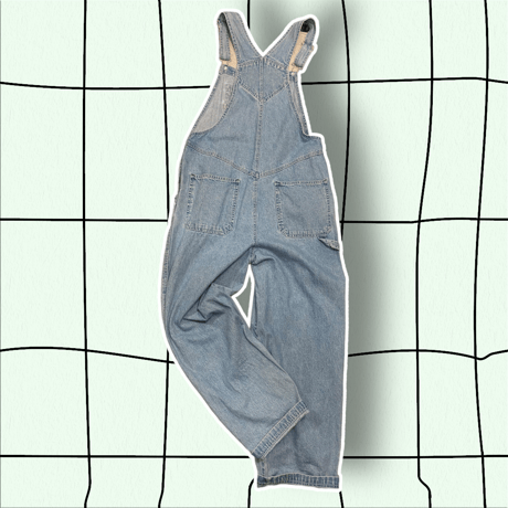[USED] SUPER GIRL DENIM OVERALL!