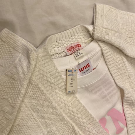 [DEADSTOCK] ハート柄♡春カーディガン