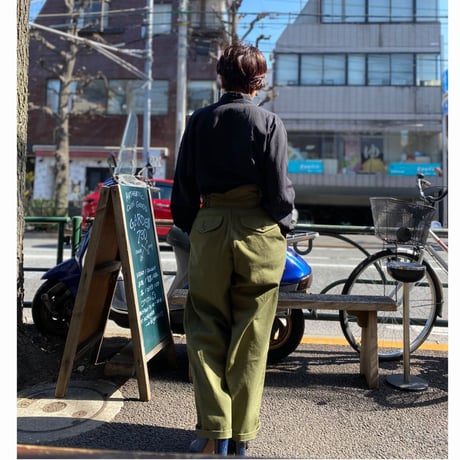 [USED] vintage フロントホック ブラウス