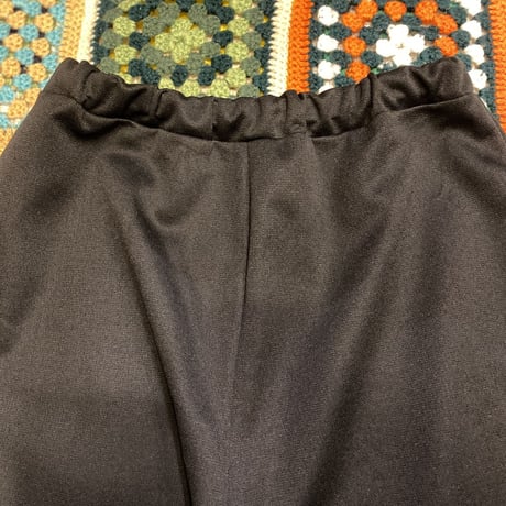 [USED] 70's BLACK POLY PANTS♡