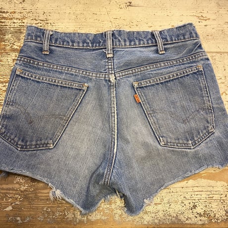 [USED] LEVIS "BIG E"  CUTOFF DENIM / W30 USA