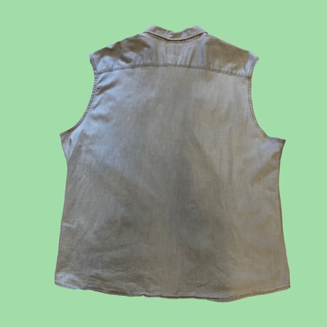 [USED] Wrangler cutoff デニムシャツ 3XL