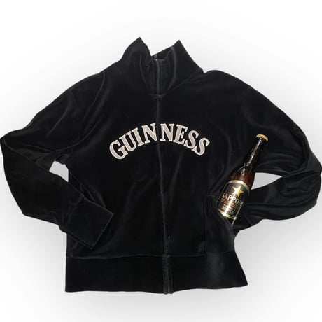 [USED] "GUINNESS" ベロア ジャージ