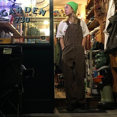 [USED] Carhartt ダック地 BROWNオーバーオール