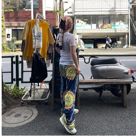 [USED]曼陀羅柄 POLY PANTS