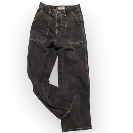 [USED] ブラック デニム ペインター パンツ