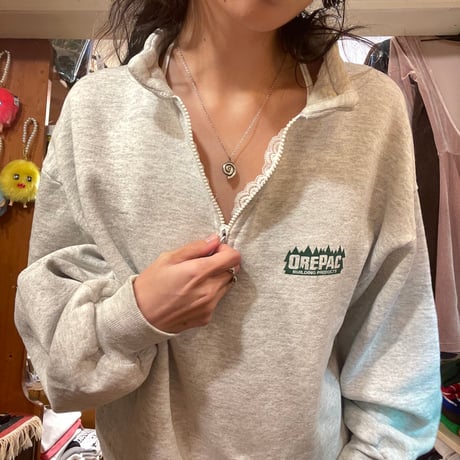 [USED] AHS GRAY ハーフジップSWEAT