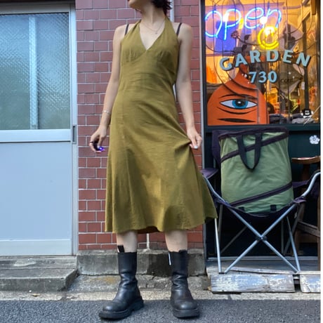 [USED]ホルターネックワンピース