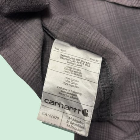 [USED]carhartt チェックSHIRTS