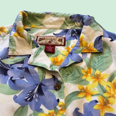 [USED]花柄レーヨン SHIRTS
