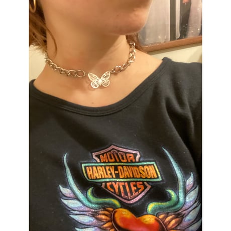 [ kozukix] NEW  BUTTERFLY  METAL NECKLACE
