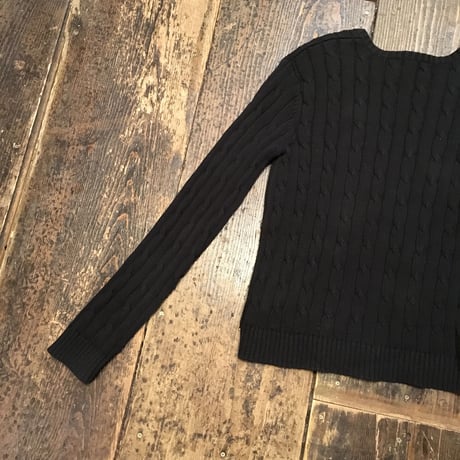 [USED] COTTON100% シンプルVネックセーター