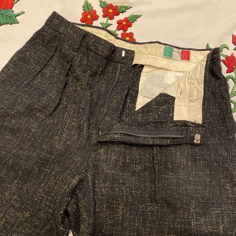 [USED]vintage ネップツイード スラックスmade in U.S.A.