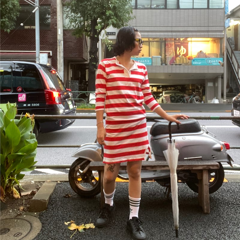かおり～バーバリー☆ボーダーワンピース 大きいサイズ レディース ボーダーワンピース ワイド オーバー