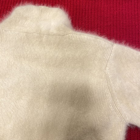 [USED] カーディガン風アンゴラニット🤍