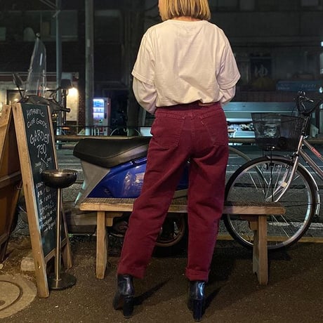[USED]  Levis  カラーPANTS "SLIM" made in USA.