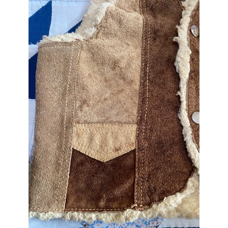 [USED] KIDS♡ SUEDE BOA VEST