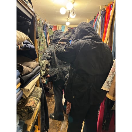 [USED] vintage Switzerland マウンテン CAMO JKT /BLACK染め