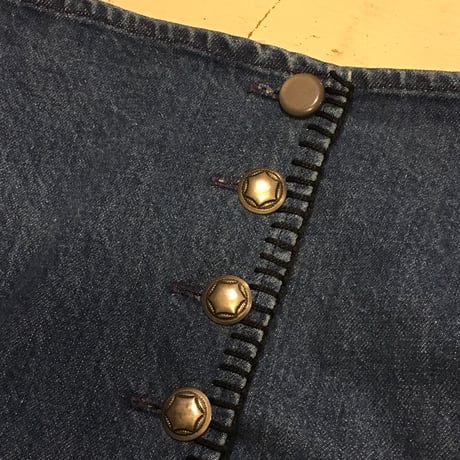 [USED] POLO  COUNTRY  Denim long wrapped skirt