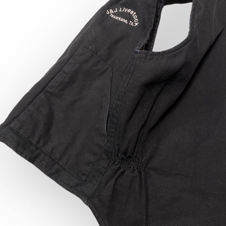 [USED] BLACK ダック地 WORK VEST