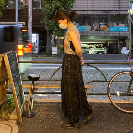 [USED] インド綿巻きスカート風イージーパンツ