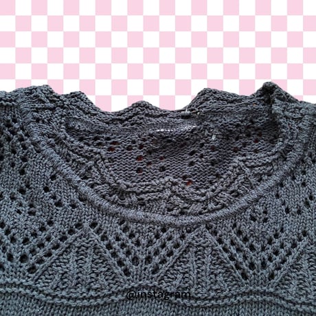 [USED] BLACKクロシェットTOPS