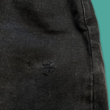 [USED] Levis cut off  SILVER TAB🖤BLACK