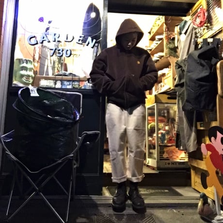 [USED] アイボリー色 cutoff DENIM