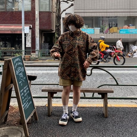 [USED] ほっこり素材🌵ネイティブ柄 シャツ