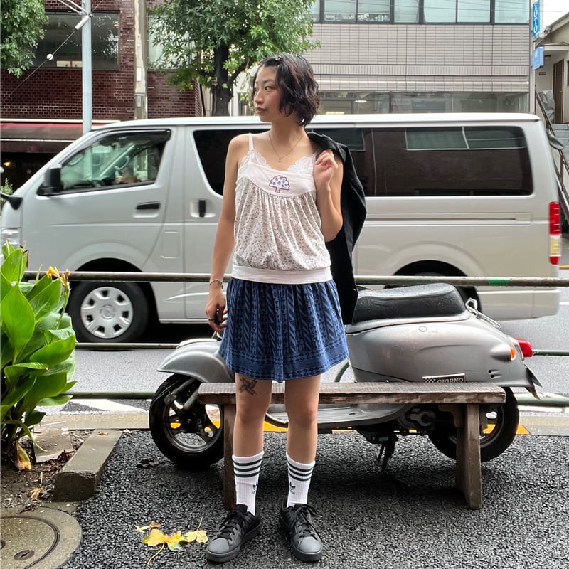 USED] SILK幾何学模様ミニスカート⏫ | garden730